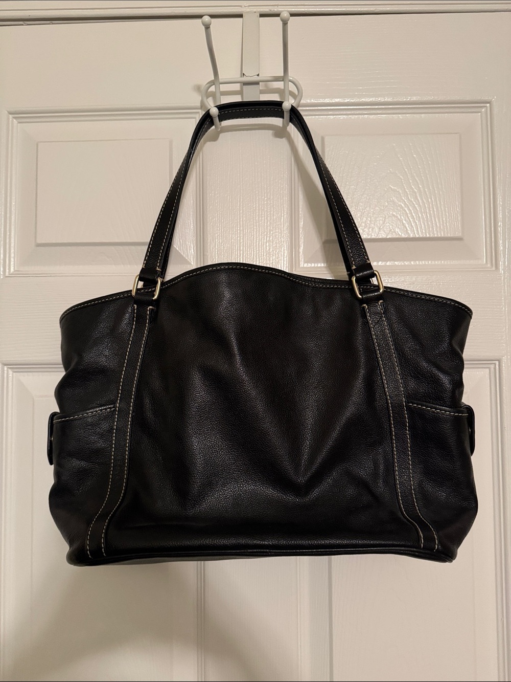 Dooney & Bourke Black Leather Shoulder Tote